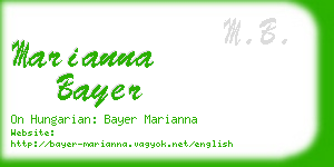 marianna bayer business card